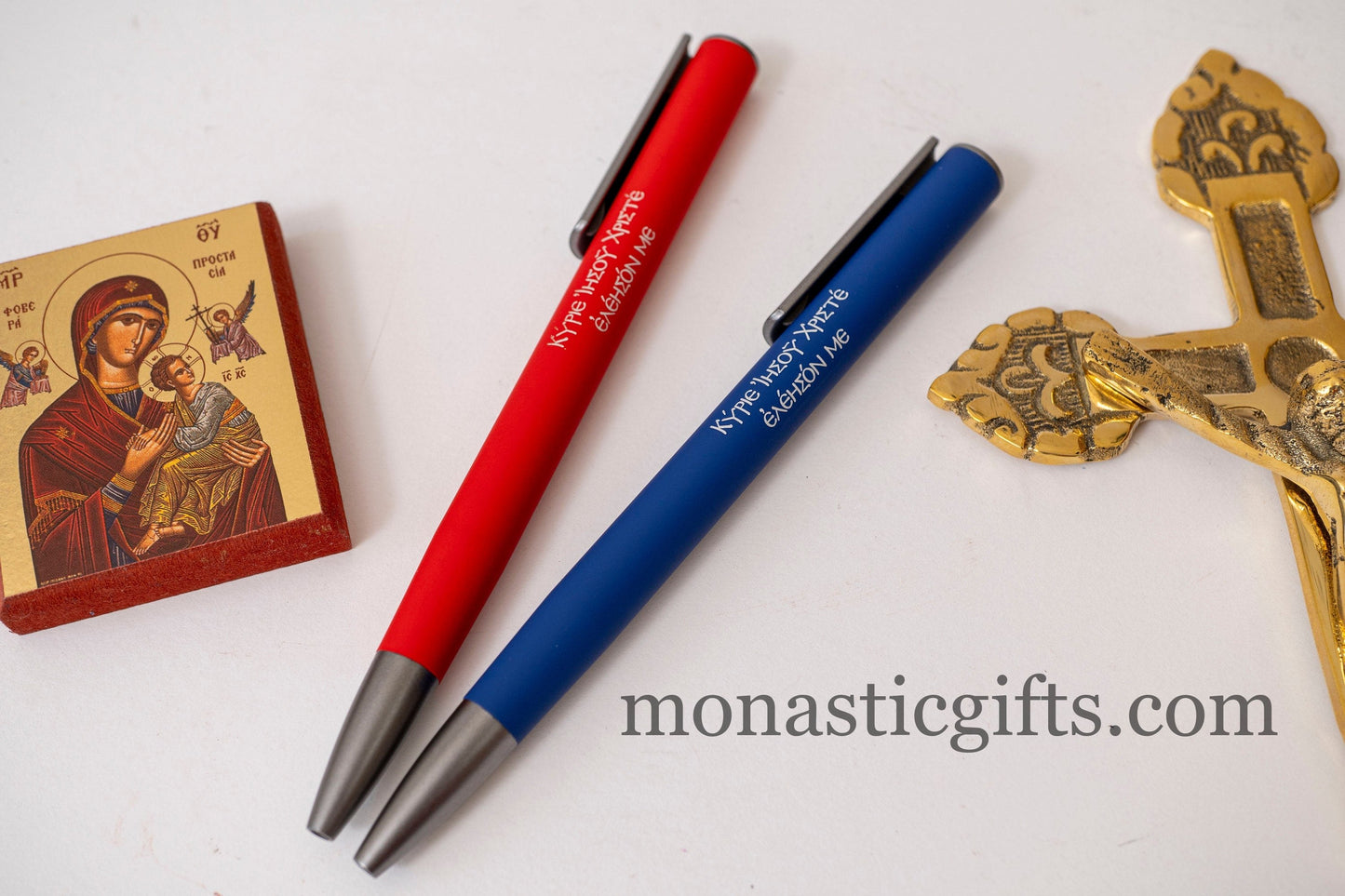 Christian Pen with Prayer On it (Κυριε Ιησου Χριστε Ελεησων με) and Amazing Quality ,in specially designed case- An Inspiring Gift.